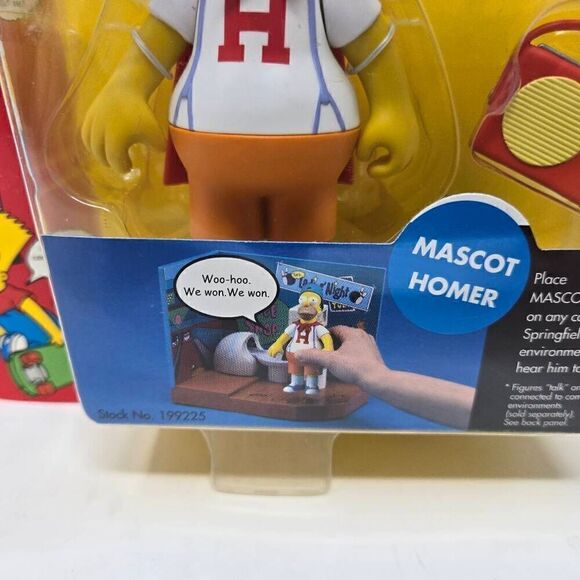 THE SIMPSONS MASCOT HOMER WORLD OF SPRINGFIELD INTELLITRONIC PLAYMATES FIGURE - Picture 3 of 7